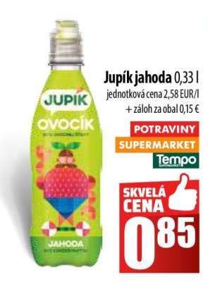 Jupík jahoda 0,33 l