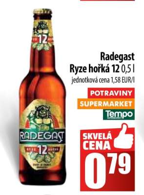 Radegast Ryze hořká 12 0,5 l