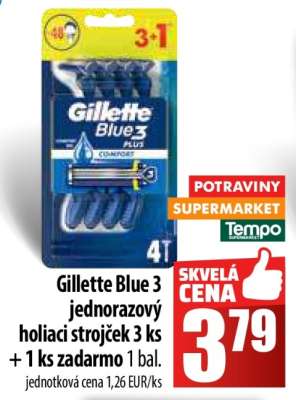 Gillette Blue 3 jednorazový holiaci strojček