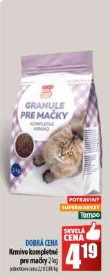 Krmivo kompletné pre mačky 2 kg