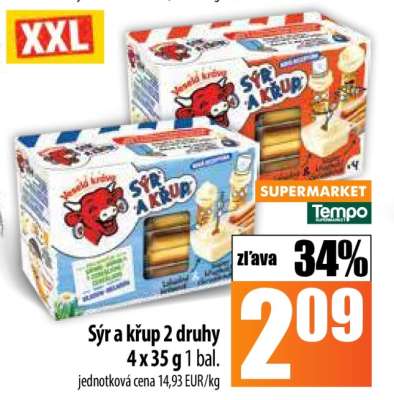 Sýr a křup 2 druhy