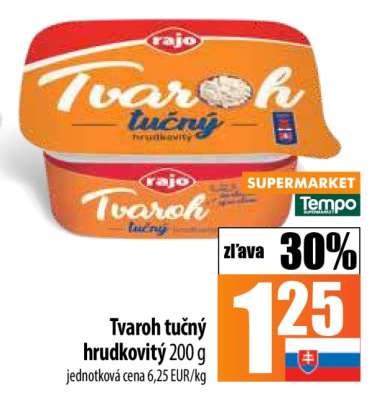 Tvaroh tučný hrudkovitý