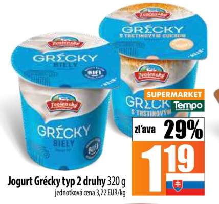 Jogurt Grécky typ 2 druhy