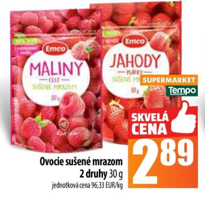 Ovocie sušené mrazom