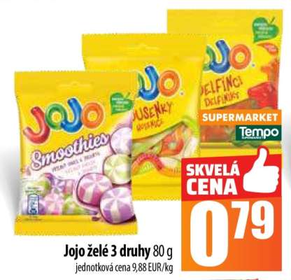 Jojo želé 3 druhy