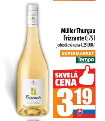 Müller Thurgau Frizzante 0,75 l