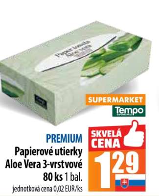 Papierové utierky Aloe Vera 3-vrstvové