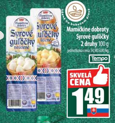 Mamičkine dobroty Syrové guľôčky