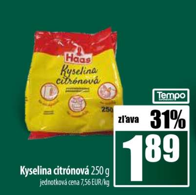 Kyselina citrónová 250 g
