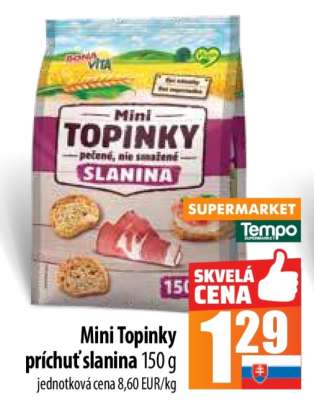 Mini Topinky príchuť slanina