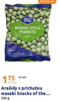 Arašidy s príchuťou wasabi Snacks of the...