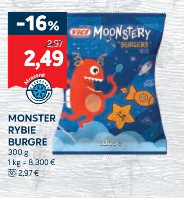 MONSTER RYBIE BURGRE