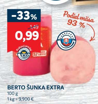BERTO ŠUNKA EXTRA