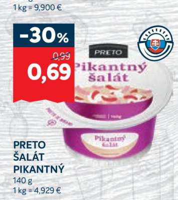PRETO ŠALÁT PIKANTNÝ