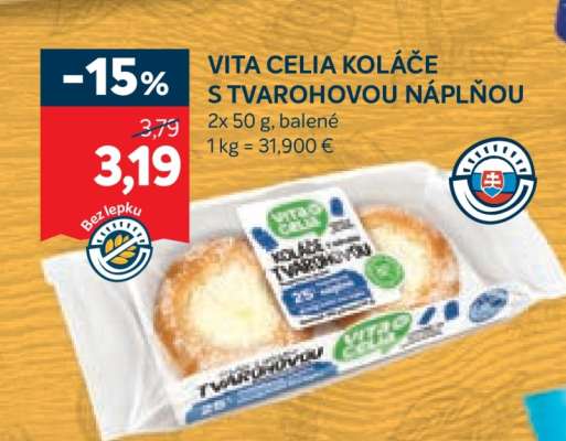 VITA CELIA Koláče s tvarohovou náplňou