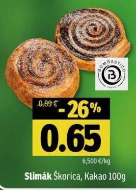 Slimák Škorica, Kakao 100g