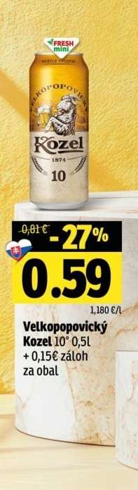 Veľkopopovický Kozel 10% 0,5l