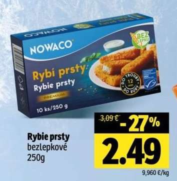Rybí prsty bezlepkové