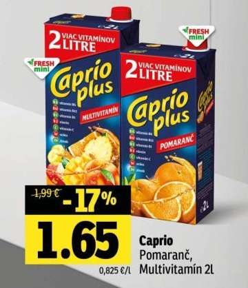 Caprio Pomaranč, Multivitamín 2l