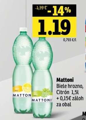 Mattoni Biele hrozno, Citrón 1,5l