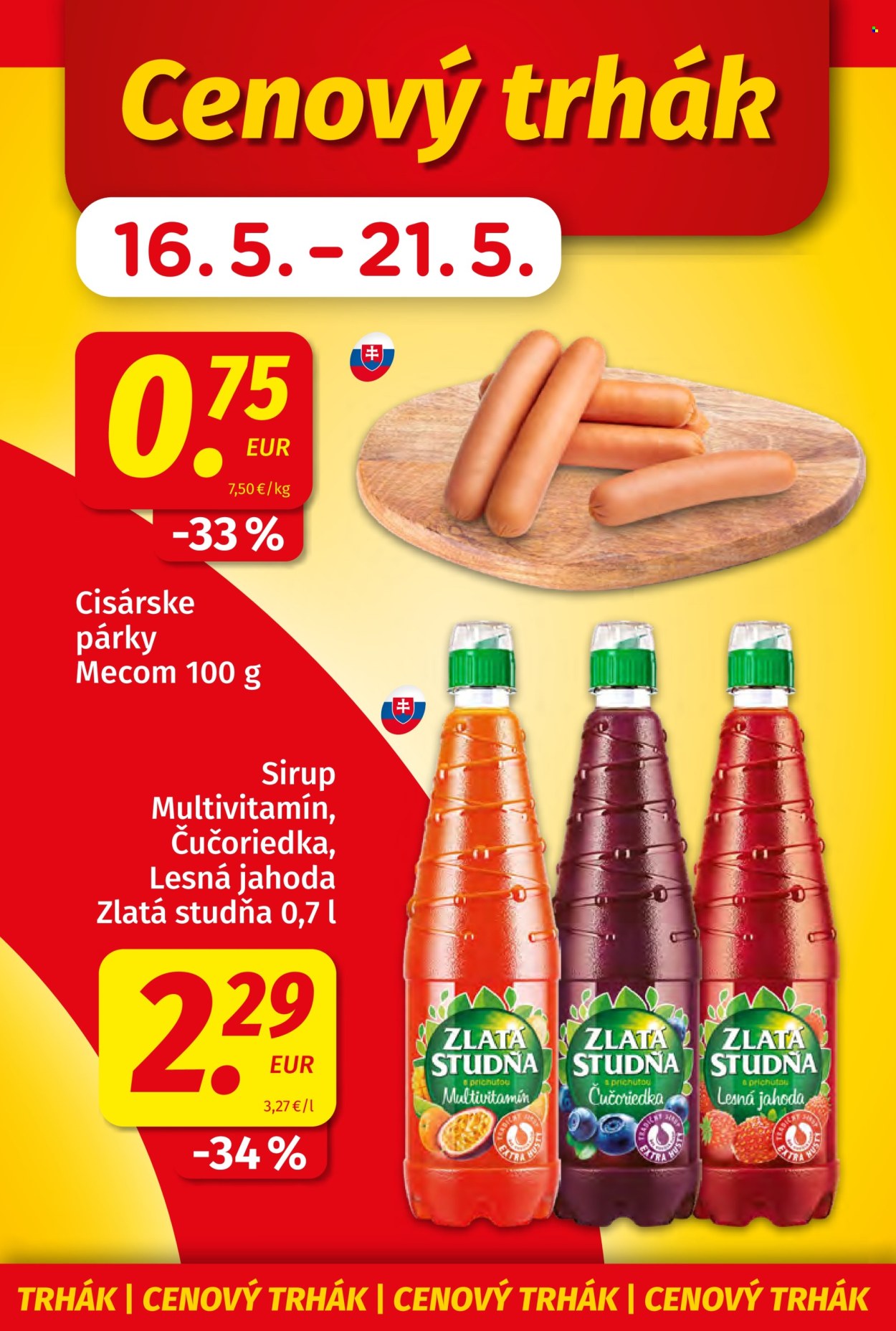 Leták Potraviny KORUNA - 9.5.2025 - 21.5.2025.