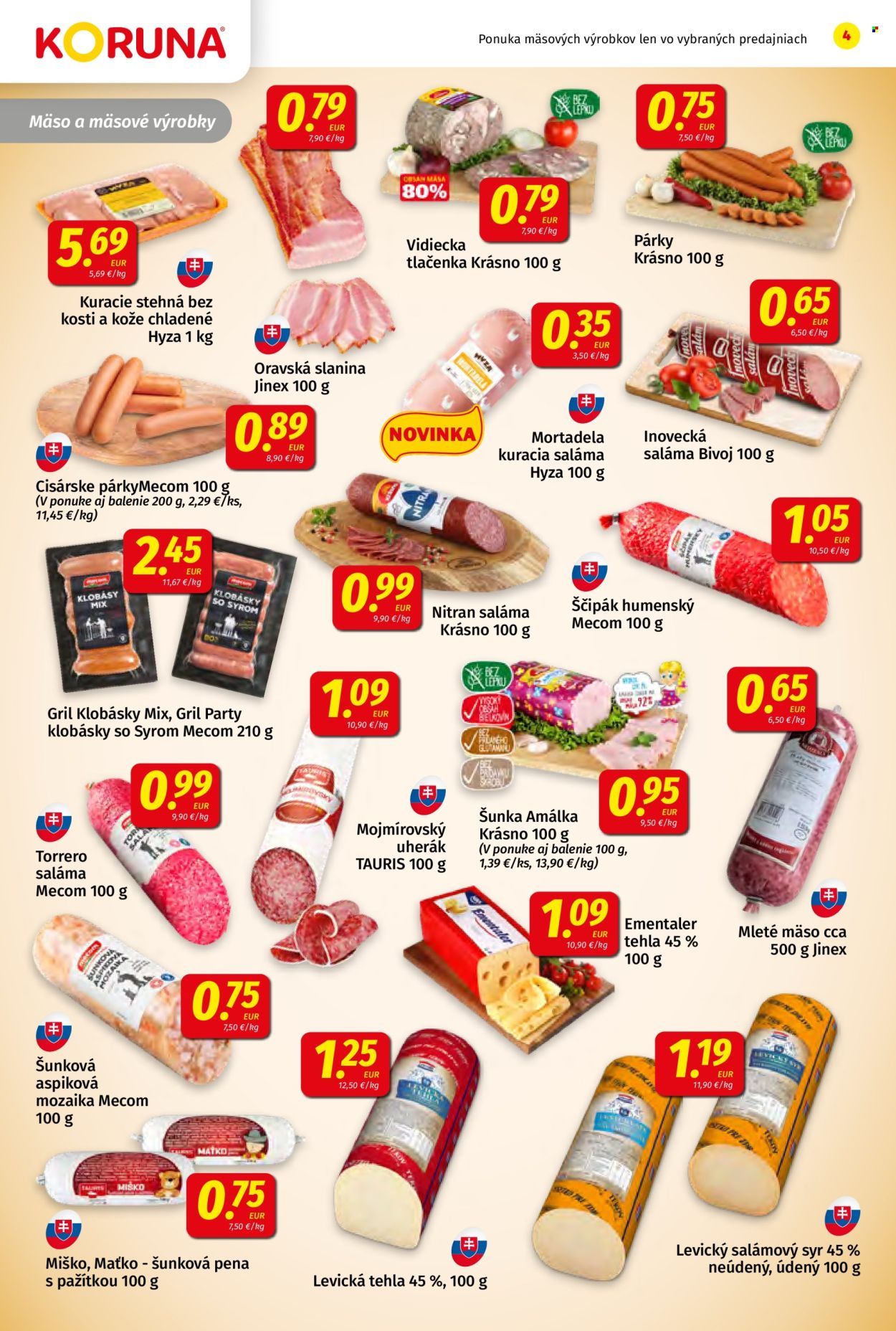Leták Potraviny KORUNA - 9.5.2025 - 21.5.2025.