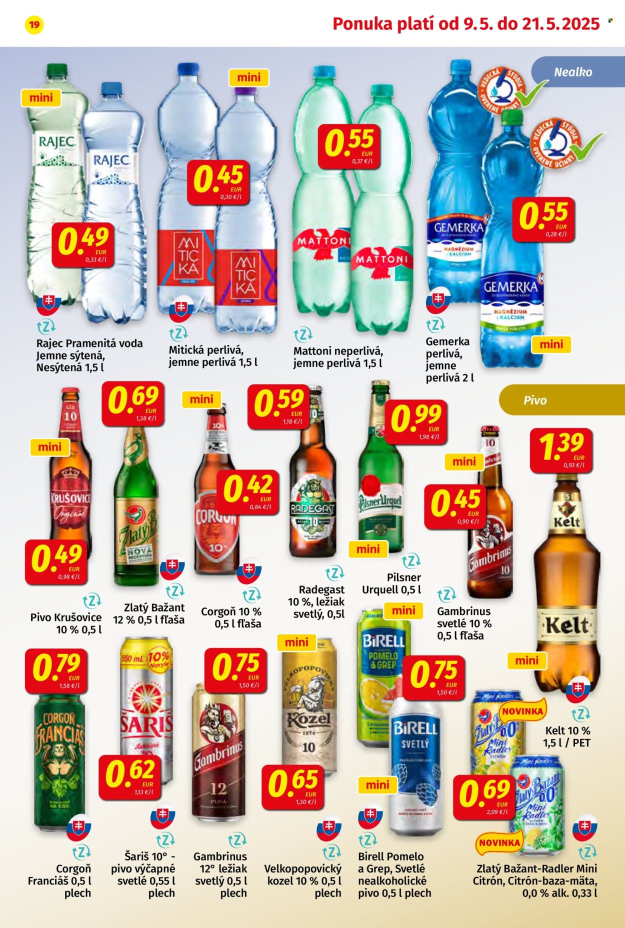 Leták Potraviny KORUNA - 9.5.2025 - 21.5.2025.