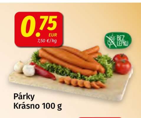 Párky Krásno 100 g