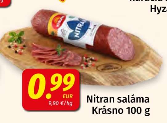 Nitran saláma Krásno 100 g