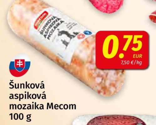 Šunková aspiková mozaika Mecom 100 g