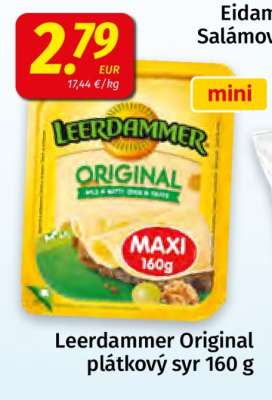 Leerdammer Original plátkový sýr 160 g