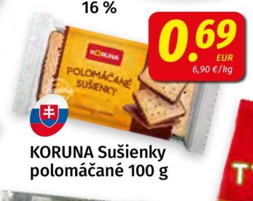 KORUNA Sušienky polomáčané 100 g