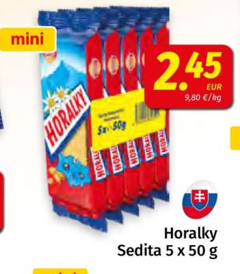 Horalky Sedita 5 x 50 g