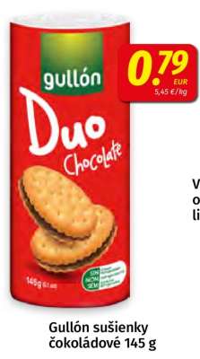 Gullón sušenky čokoládové 145 g