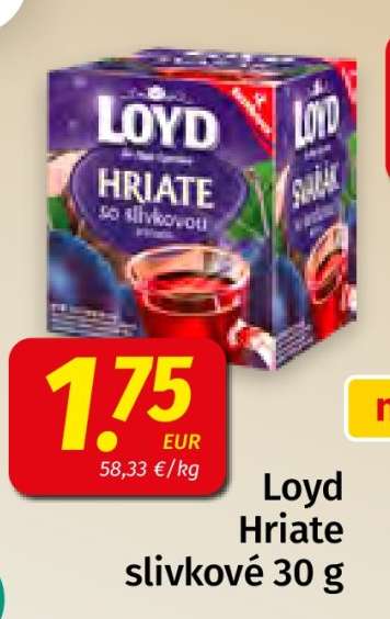 Loyd Hriate slivkové 30 g