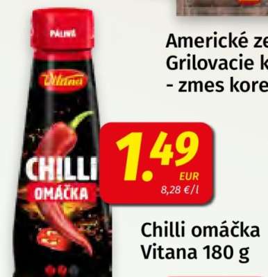 Chilli omáčka Vitana 180 g