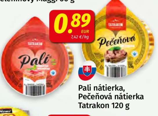 Pali nátierka, Pečeňová nátierka Tatrakon 120 g