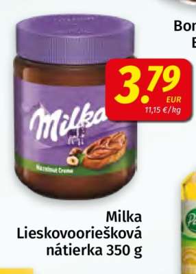 Milka lieskovooriešková nátierka 350 g