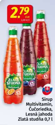 Sirup Zlatá studňa 0,7 l