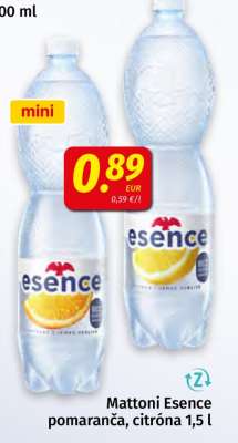 Mattoni Esence pomeranč, citrón 1,5 l