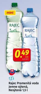 RAJEC Pramenitá voda