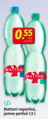 Mattoni neperlivá, jemně perlivá 1,5 l