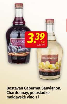 Bostavan Cabernet Sauvignon, Chardonnay