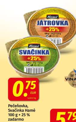 Pečeňovka, Svačinka Hamé