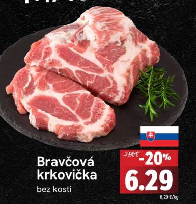 Bravčová krkovička bez kosti