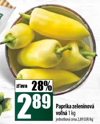 Paprika zeleninová voľná 1 kg