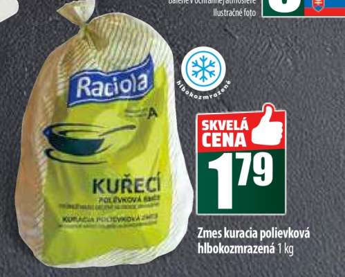 Zmes kuracia polievková hlboko zmrazená