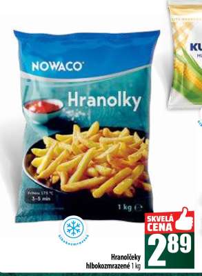 Hranolčeky hlbokozmrazené