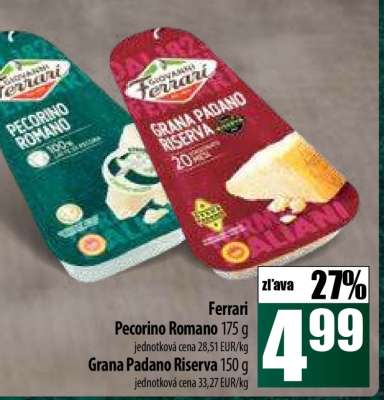 Ferrari Pecorino Romano 175 g / Grana Padano Riserva 150 g