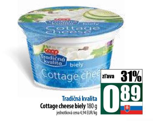 Cottage cheese biely 180 g